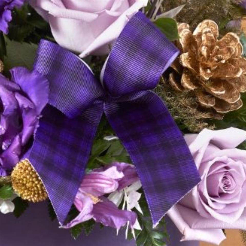 Festive Forest Tartan Hat Box Festive Forest Tartan Hat Box